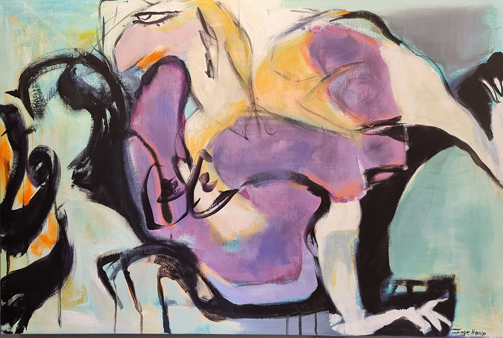 Femme au repos. 80 X 120 cm