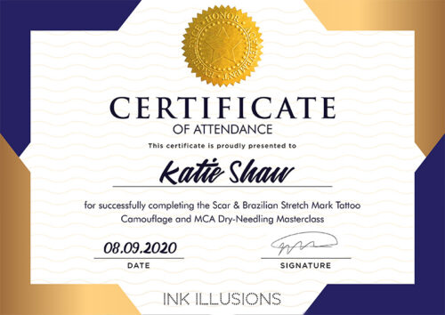 Brazilian Stretch Mark & Scar Camouflage Tattooing Training Ink Illusions