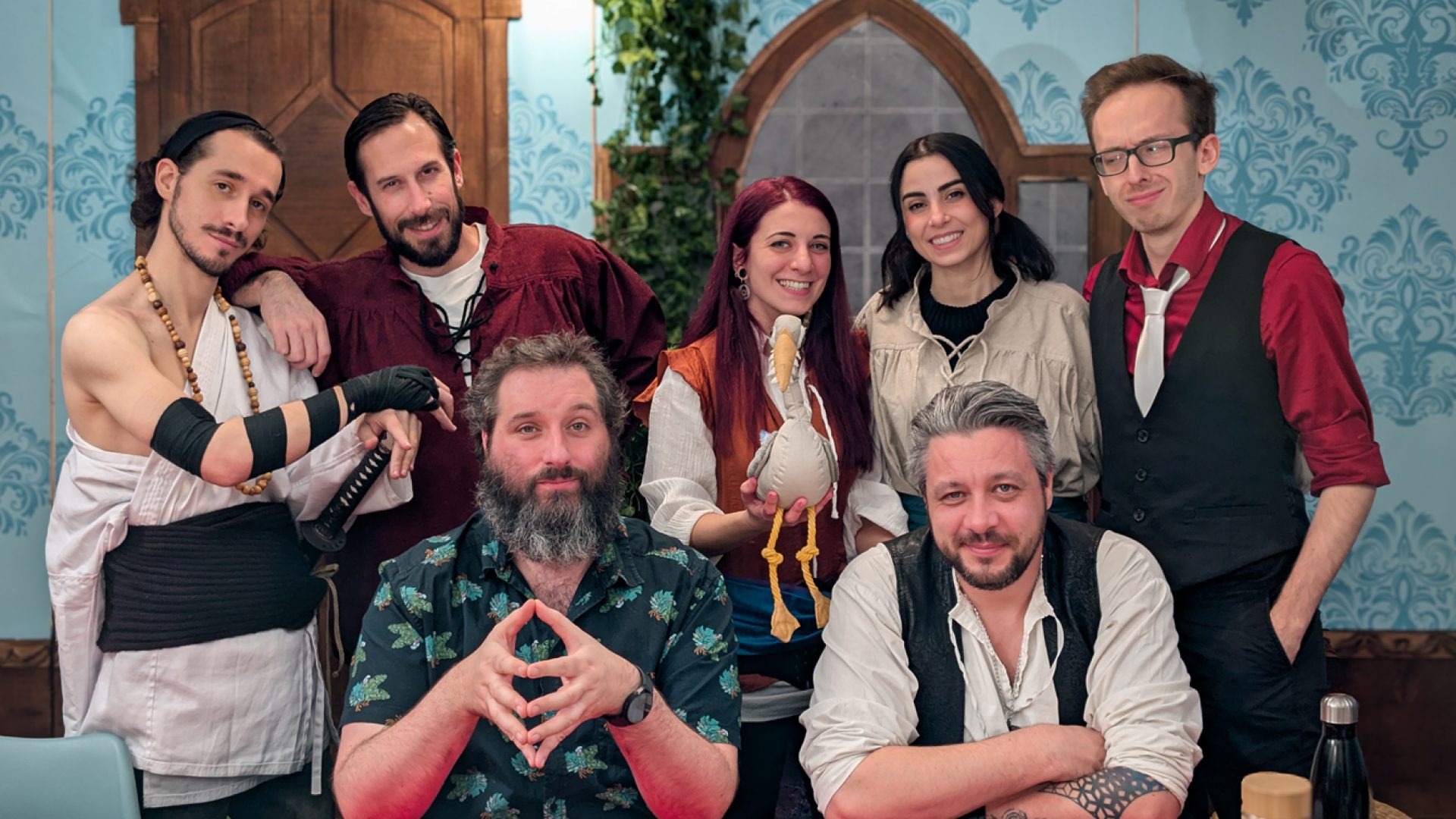 Sessione di gioco di ruolo Navigavia con il cast InnTale – campagna GDR italiana originale