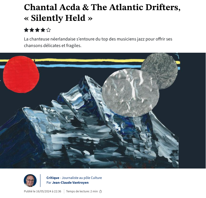 Chantal Acda & The Atlantic Drifters Album review Le Soir