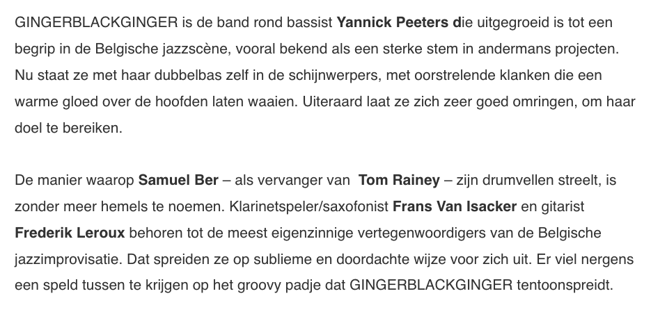 GingerBlackGinger live review Luminous Dash Ha Concerts EJC