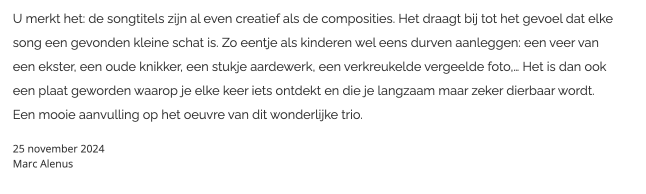 Donder De Wonderen review DaMusic