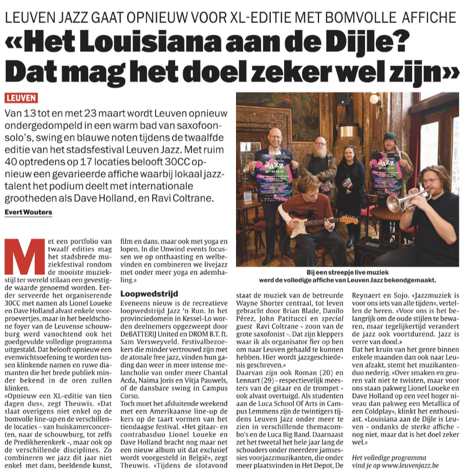 Leuven Jazz Chantal Acda Het Laatste Nieuws