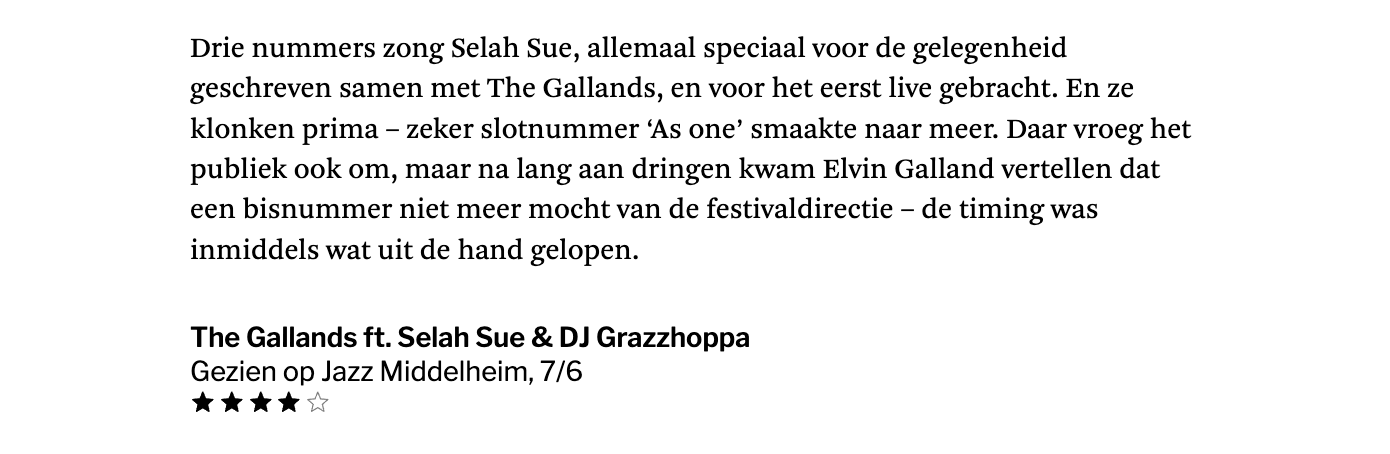 Elvin & Stéphane Galland - The Gallands live review de standaard Jazz Middelheim