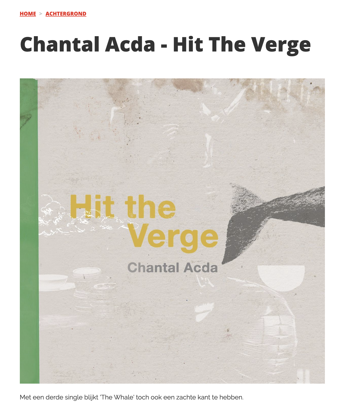 Chantal Acda Hit the Verge single review DaMusic