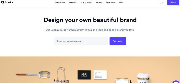 Looka AI design - insidr.ai ai tools