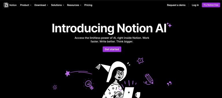 Notion AI website - Insidr.ai ai tools