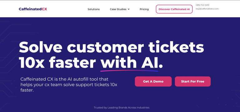 Caffeinated CX website - Insidr.ai ai tools