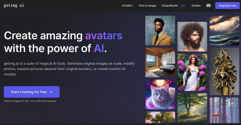 getimg.ai website - AI image generator