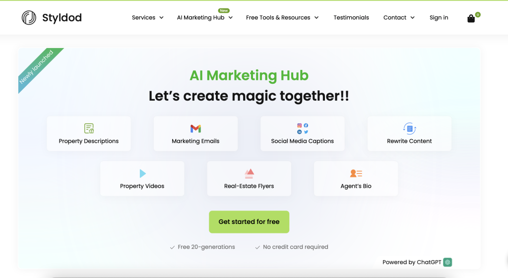 styldod AI marketing hub - insidr.ai
