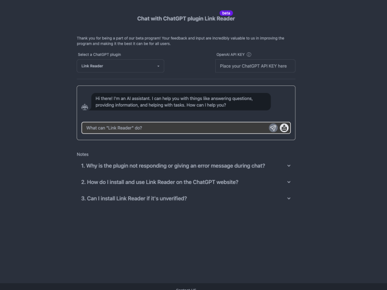 Link reader chatgpt plugin - insidr.ai