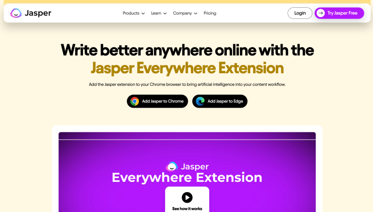 Jasper AI chrome extension - insidr.ai