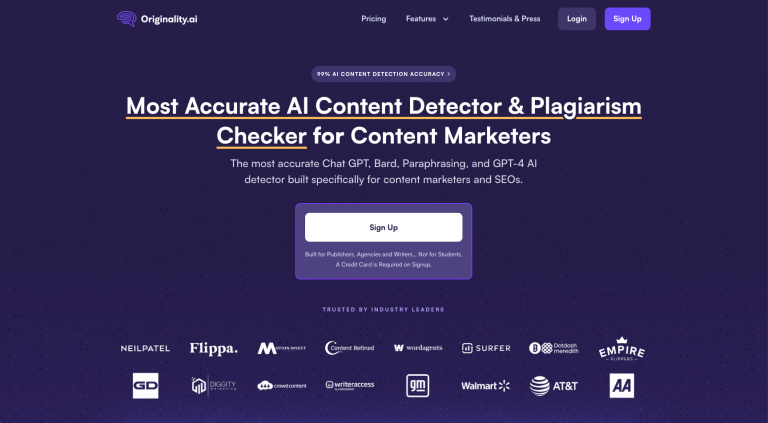 Originality.ai AI plagiarism and AI content checker - insidr.ai