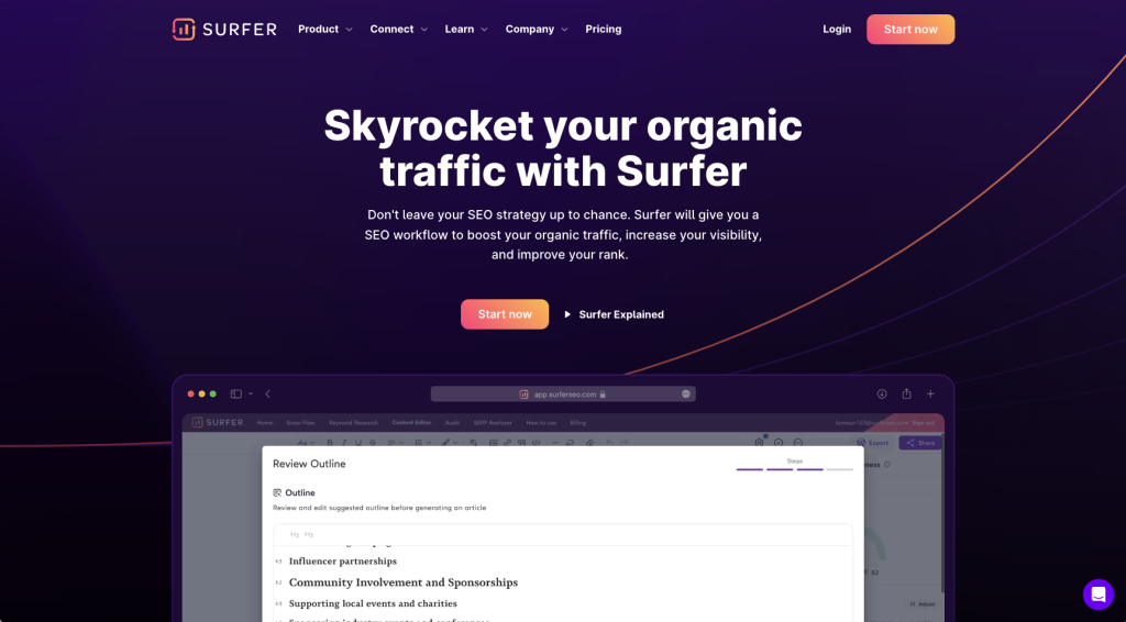 Surfer SEO AI SEO tool - Insidr.ai