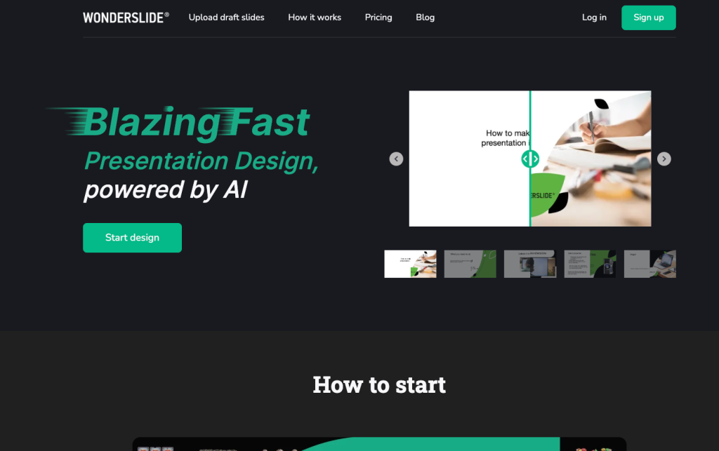 wonderslide AI presentation maker - insidr.ai