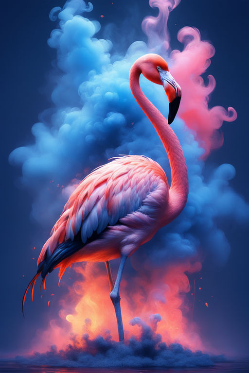 AI generated image by a flamingo - insidr.ai