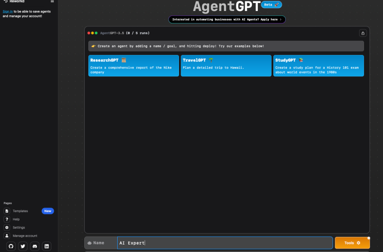 agentgpt ai agents and productivity - insidr.ai