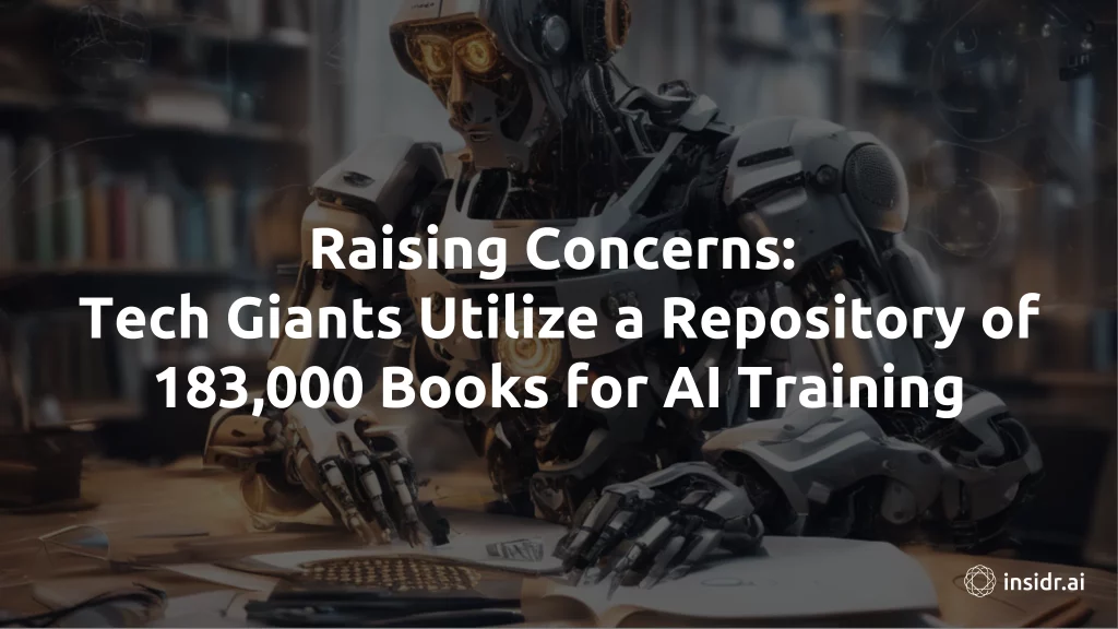 Tech Giants Utilize an Archive of 183,000 Books to Train AI - insidr.ai