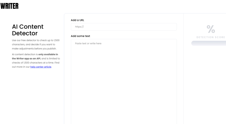 Writer AI content detector - insidr.ai