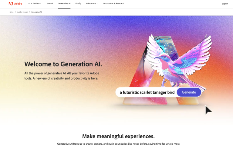 Adobe generative AI tool - Insidr.ai