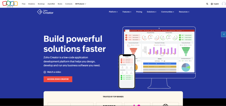 Zoho creator low code no code platform - insidr.ai