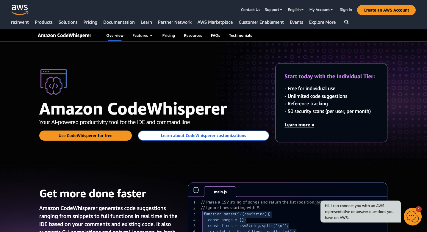 Amazon CodeWhisperer