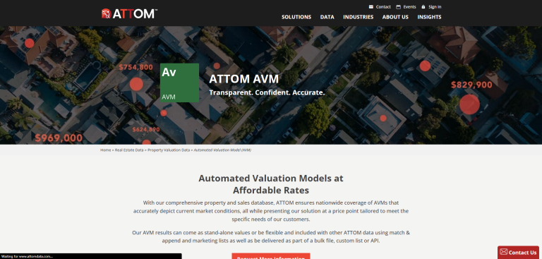 ATTOM's AVM real estate ai - insidrai