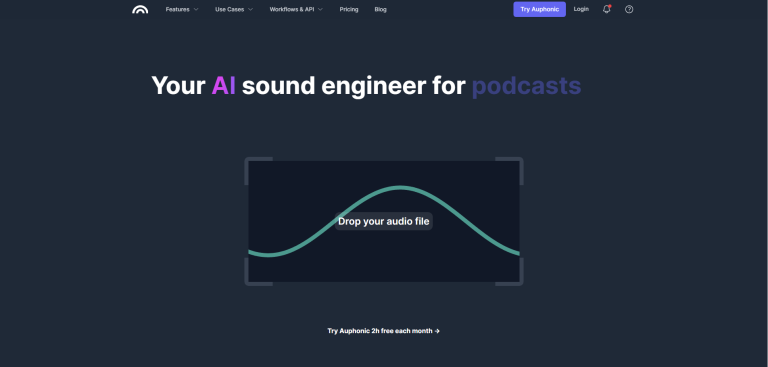 Auphonic AI audio enhancer - insidrai