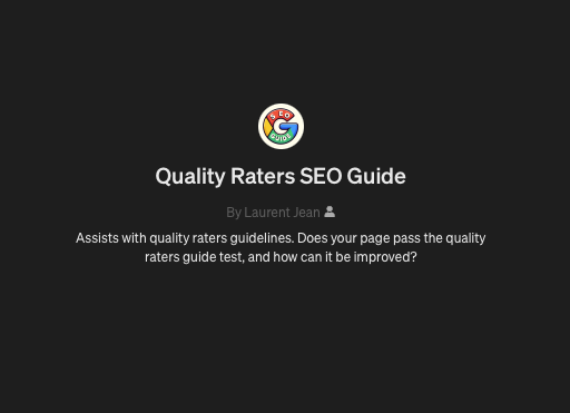 Quality Raters SEO Guide