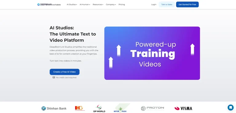DeepBrain Text-to-Video-AI
