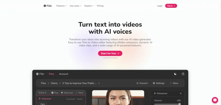 Fliki Text-to-Video-AI