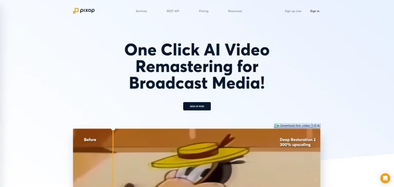 Pixop HeroImage AI Video Enhancer