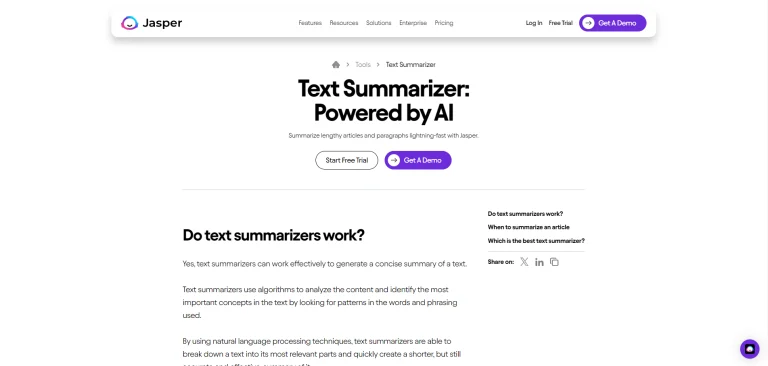 Jasper-Ai-Summarizer