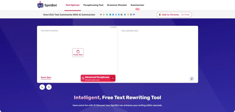 SpinBot AI Paraphrasing