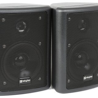 Kompakt højttalersæt med vægmonteringsbøjle ODS40B / 8 Ohm / 4" bas 75W / Sort