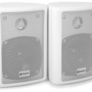 Kompakt højttalersæt med vægmonteringsbøjle ODS40W / 8 Ohm / 4" bas 75W / Hvid