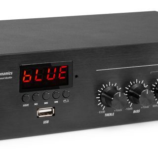 PDM25 100V Stereoforstærker med Bluetooth og medieafspiller 25W