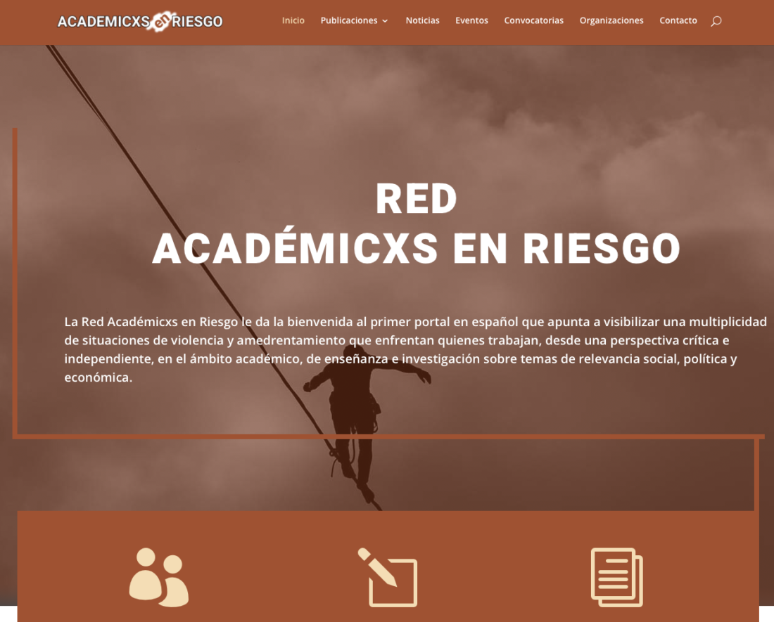 academixsenriesgo homepage página de inicio website