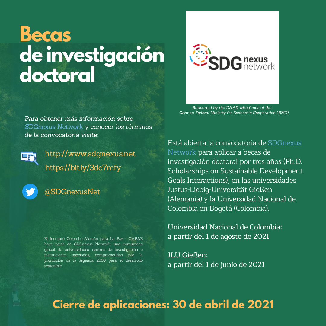 SDG Nexus Network es una red de universidades, centros de investigación e instituciones asociadas que promueve la Agenda 2030 para el desarrollo sostenible y el Instituto CAPAZ hace parte de esta alianza.