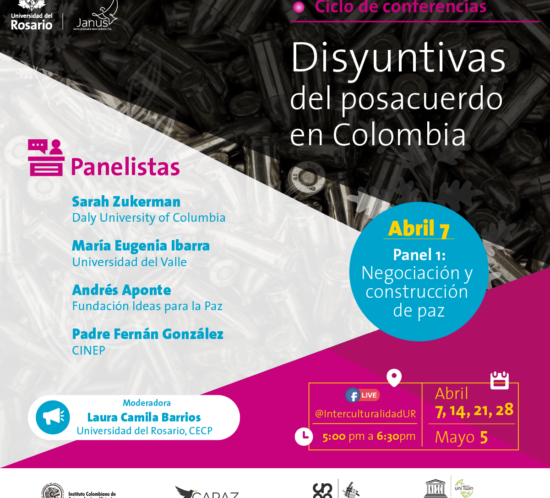 el ciclo de conferencias virtuales es organizado por el grupo JANUS de la Universidad del Rosario con apoyo del Instituto CAPAZ.