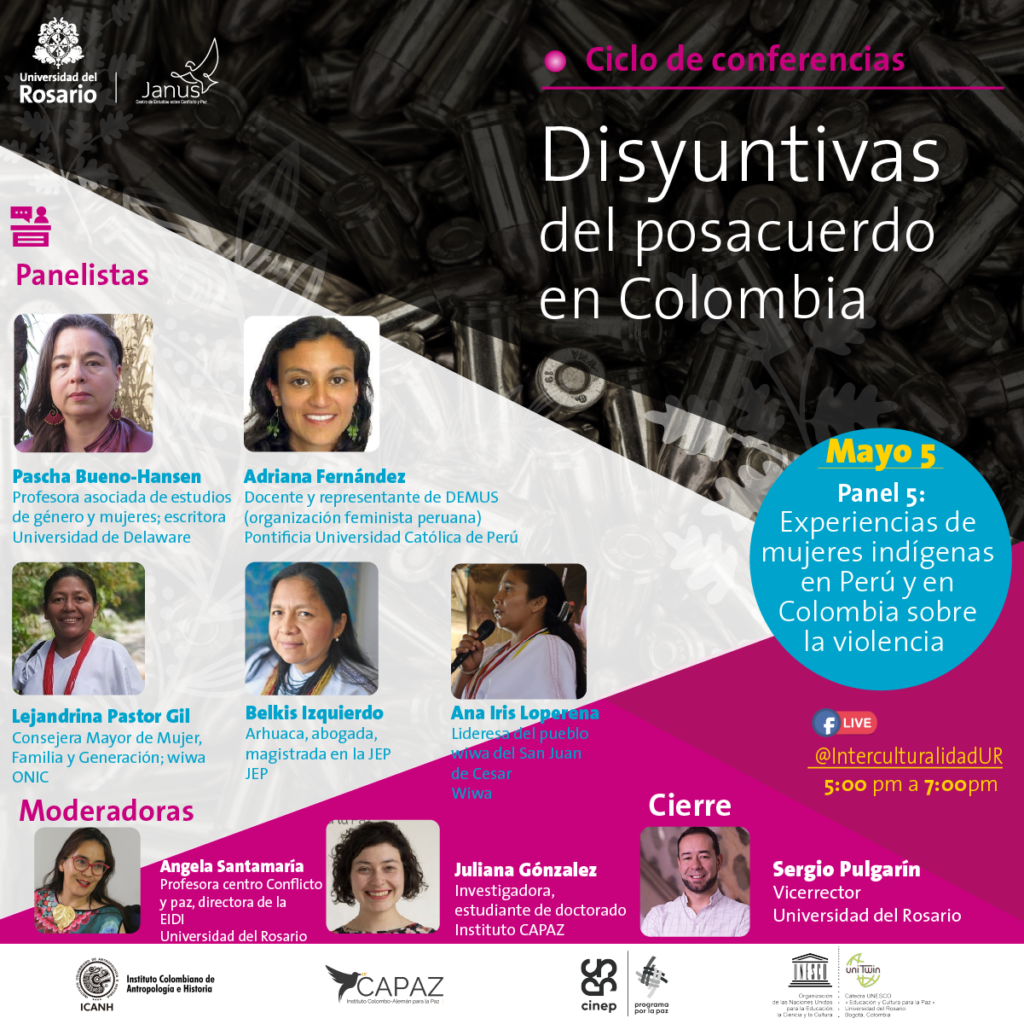 el evento da cierre al ciclo disyuntivas del posacuerdo en Colombia organizado por JANUS con apoyo del Instituto CAPAZ.