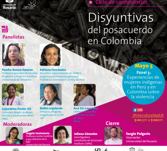 el evento da cierre al ciclo disyuntivas del posacuerdo en Colombia organizado por JANUS con apoyo del Instituto CAPAZ.