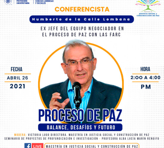 La conferencia de Humberto de La Calle es organizada por la Universidad de Caldas, miembro asociado de CAPAZ.