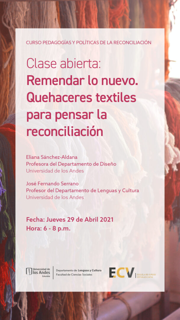 La Universidad de los Andes coordinó el curso sobre reconciliación durante la escuela de cursos virtuales del Instituto CAPAZ