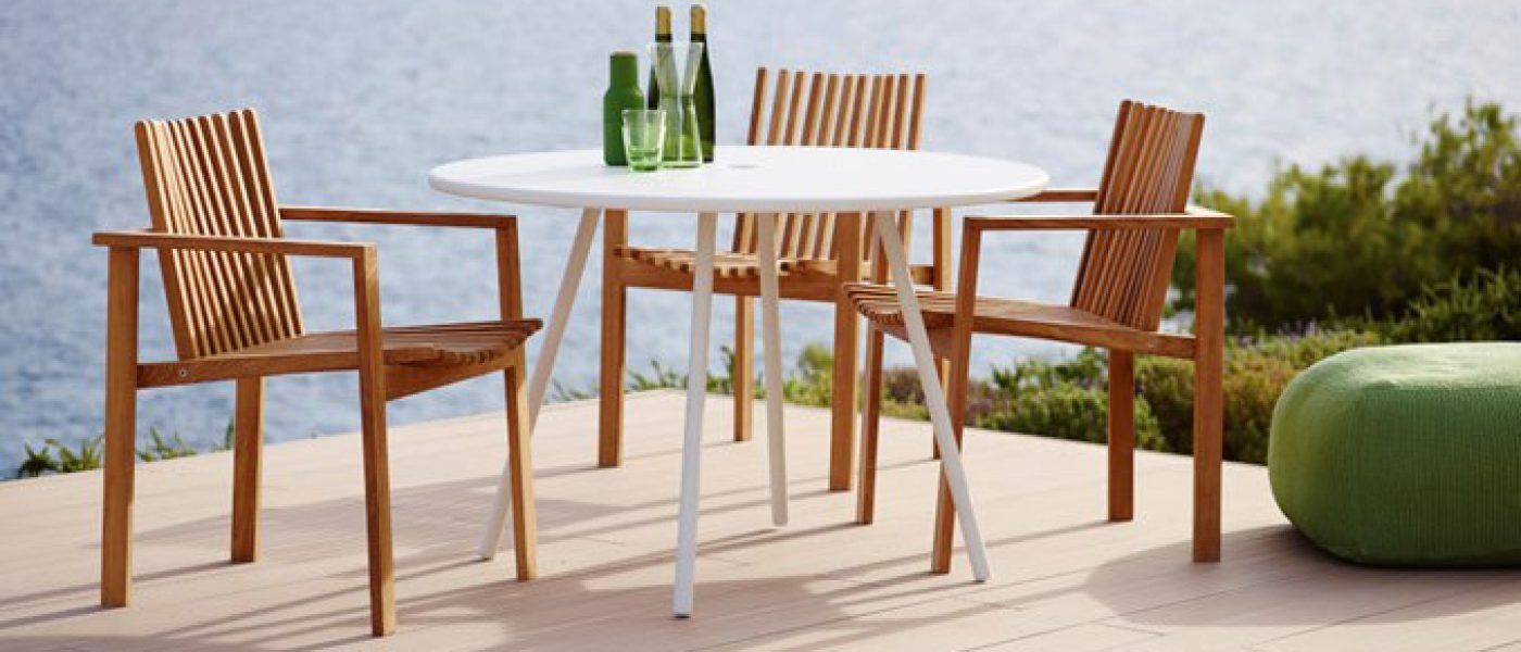 integernsee Cane-line-Amaze_armchair_Area_table_white