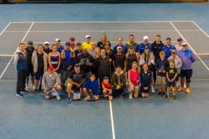 Group photo of participants at the inaugural 2022 Australian Blind and Low Vision Tennis Championships