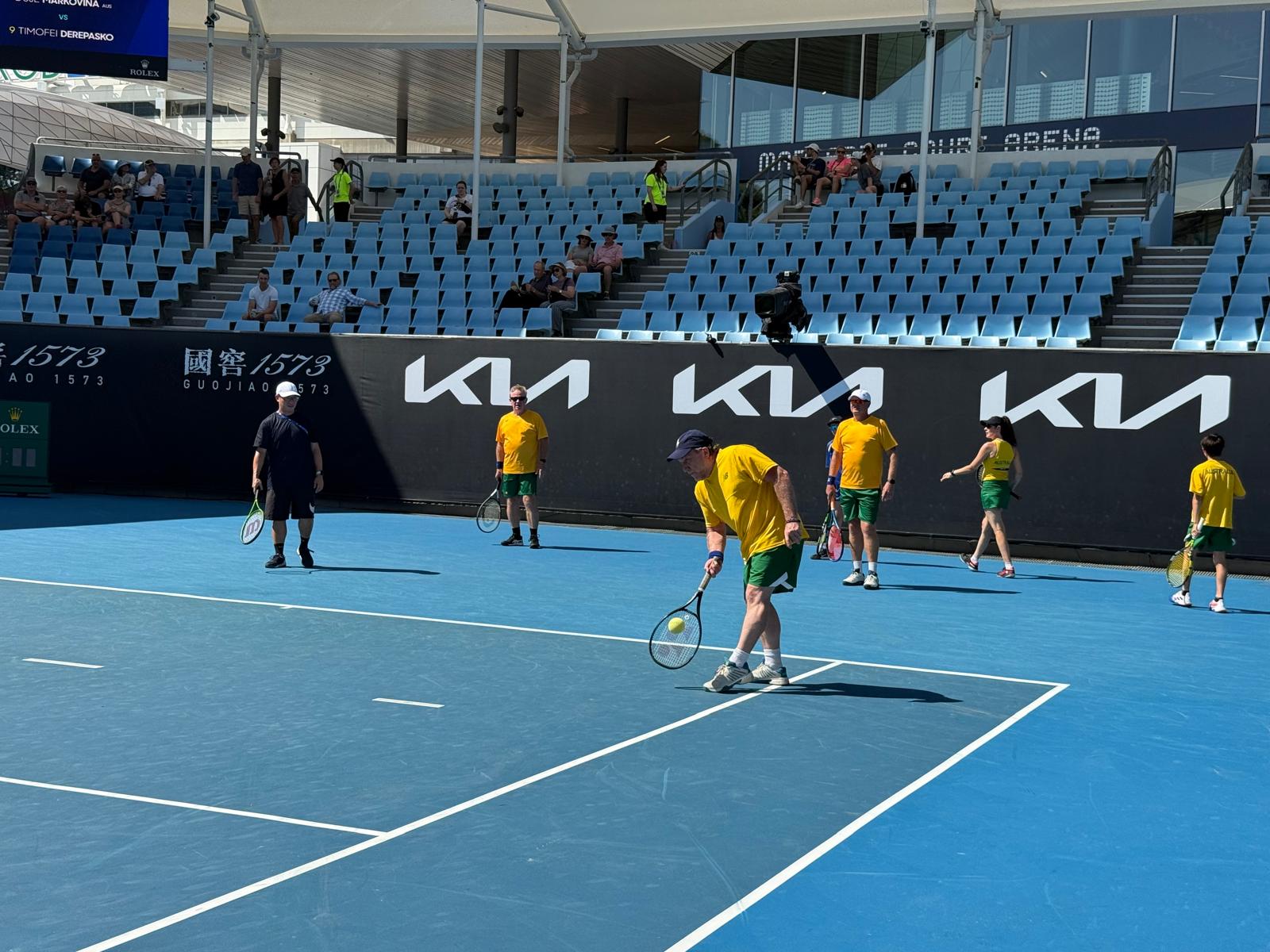 Blind and vision impaired players participating at AO 2025 All Abilities Day