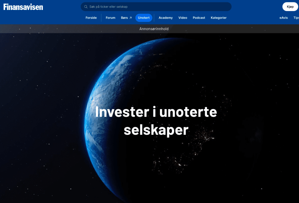 Finn unoterte aksjer hos Finansavisen