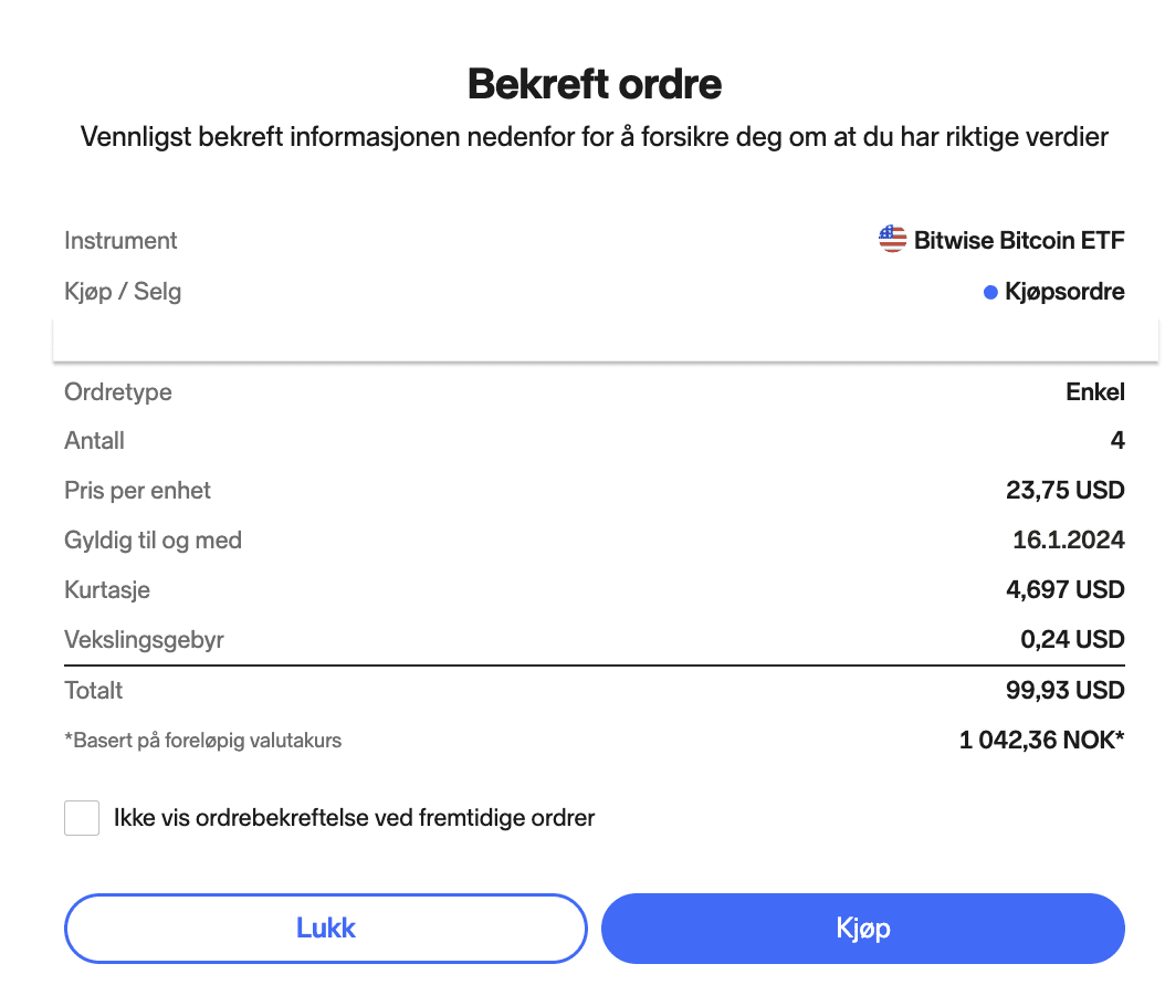 Investert i Blackrock Bitcoin ETF