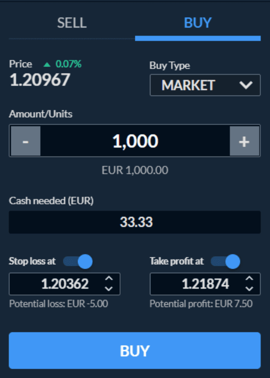 Trading hos Skilling. 